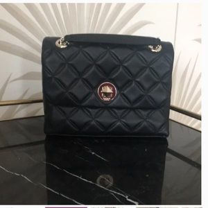 Kate Spade quilted leather adjustable chain handles cross body tote